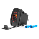 Auto- ja mootorrattatooted, elektroonika, navigatsioon, CB raadio // Auto elektroonikakomponendid : Installatsioonikaablid : Kaitsealused : &Uuml;hendused // Ładowarka samochodowa z gniazdami usb wodoodporna w kształcie ł&oacute;dki usb + usb-c qc3.0 12v 24v ami ...