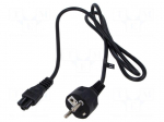 Cable | 3x0.75mm2 | CEE 7/7 (E/F) plug,IEC C5 female | PVC | 1.2m