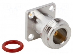 Connector: N | socket | female | straight | 50&Omega; | soldering | gold-plated
