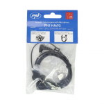 Headphone with microphone and acoustic tube PNI HM93, with 1 pin 2.5mm PNI-MT, black