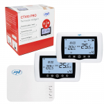 PNI CT410 PRO smart thermostat hysteresis &plusmn; 0.1&deg;C wireless, with WiFi, 2-zone control via Internet, for heating systems, pumps, solenoid valves, TuyaSmart APP