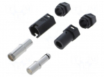 Connector: DC supply | plug | male + female | QS | 210A | 500V | PIN: 1
