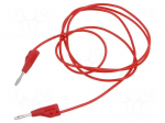 Test lead | 60VDC | 30VAC | 6A | banana plug with axial socket 2mm