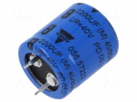 Capacitor: electrolytic | SNAP-IN | 2.2mF | 40VDC | &Oslash;22x25mm | &plusmn;20%
