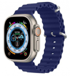 Strap Dux Ducis Apple Silicone Strap for Apple Watch 38/40/41/42MM Navy Blue