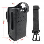 Hard Leather Carry Case Belt Loop for DP2400E Radio PMLN5864A