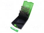 Drill set | for metal | high speed steel cobalt HSS-Co | 1&divide;10mm
