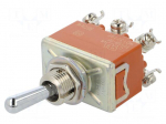 Switch: toggle | Pos: 2 | DPDT | ON-(ON) | 15A/250VAC | 15A/30VDC