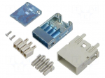 Connector: HDC | contact insert | male | MIXO GIGABIT | PIN: 8 | 5A | 50V