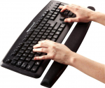 Keyboard pad Fellowes Memory Foam Wrist Rest Black