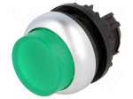 Switch: push-button | Stabl.pos: 1 | 22mm | green | IP67 | Pos: 2 | &Oslash;22.5mm