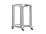 Open rack 19" 18U 600x800 gray