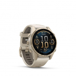 Smart watches Garmin  Fenix 8 &ndash; 43 mm, AMOLED Sapphire, Soft Gold with Fog grey/dark sandstone silicone band/ 010-02903-11