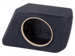 Car loudspeaker enclosure | MDF | black melange | 250mm | BMW | 18l
