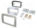 Radio mounting frame | Alfa Romeo | 2 DIN | silver