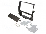 Radio mounting frame | Nissan,Opel,Renault | 2 DIN | black