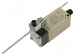 Limit switch | adjustable plunger, max length 160mm | NO + NC | 5A