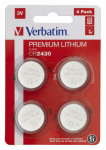 Batteries Verbatim CR2430 Premium Lithium 4-Pack