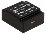 Transformer: encapsulated | 1VA | 230VAC | 21V | 47mA | Mounting: PCB