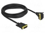 Cable | DVI-D (24+1) plug,DVI-D (24+1) plug 90&deg; up/down | Len: 3m
