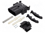 Connector: DC supply | plug | male | EBC160 | 0.16kA | 0.6kV | PIN: 2 | grey