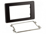 Radio frame | Nissan,Opel,Renault | 2 DIN | black