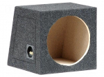 Car loudspeaker enclosure | MDF | black melange | textil | 30l | 300mm