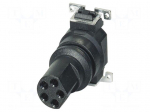 Connector: M8 | PIN: 5 | 3A | 30V | straight | unshielded | contact insert