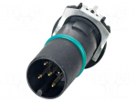 Connector: M12 | contact insert | PIN: 5 | 60V | straight | THR | A code