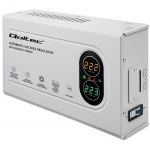 Qoltec Automatyczny Stabilizator napięcia AVR 3000VA | 1800W | Compact | Toroidalny transformator