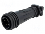 Connector: circular | plug | male | PIN: 4 | 32A | 600V | Buccaneer 900