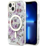 Guess GUHMP14MHCFWST Hardcase Flower MagSafe for iPhone 14 Plus / 15 Plus 6.7"