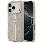 Case Guess 4G Printed Stripes MagSafe for iPhone 17 Pro / pink