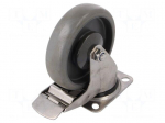 Transport wheel | &Oslash;: 125mm | W: 32mm | H: 156mm | torsional with lock