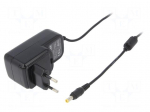 Power supply: switched-mode | 12VDC | 3A | Out: 5,5/2,1 | 36W | Plug: EU