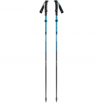 Black Diamond Trekking Poles Distance Carbon FLZ (anthracite/blue, 1 pair, 125-140 cm)