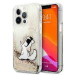 Karl Lagerfeld KLHCP13XGCFD Liquid Glitter Choupette Fun Hardcase for iPhone 13 Pro Max 6,7" / gold