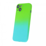 Fusion Neogradient 3 case silikona aizsargapvalks Apple iPhone 13 zaļ&scaron; zils