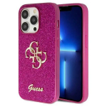 Guess GUHCP15XHG4SGU iPhone 15 Pro Max 6,7" violets cietais maciņ&scaron; Glitter Script Big 4G