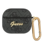 Guess GUA34GSMK AirPods 3 vāciņ&scaron; 4G Script Metal Collection pelēks