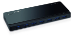 TP-LINK 7-Port-USB-3.0-Hub (UH700), USB-Hub schwarz, inkl. Netzadapter