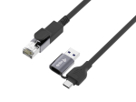 Equip 2 in 1 USB-C + A to RJ45 Gigabit Ethernet Cable, 5.0m