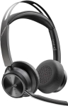 Poly Voyager Focus 2 MS Teams Wireless Headset, Bluetooth, USB-C/A Adapter, Charging stand, Black