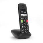 Gigaset E290A Analoog-/DECT telefon helistaja nime ja identifitseerimisega Black