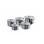 Le Creuset 3-kihiline 5-osaline roostevabast terasest kastrulisett (96209400001000)
