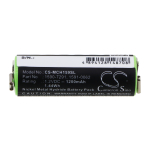 1200 mAh for Moser 1590-7291,1591-0062,1591-0067