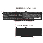 8400 mAh for Dell 9JRV0,53XP7