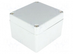 Enclosure: multipurpose | X: 70mm | Y: 80mm | Z: 57mm | aluminium | grey
