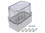 Enclosure: multipurpose | X: 75mm | Y: 125mm | Z: 125mm | MPC | light grey