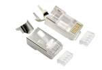 Gembird LC-PTF7-01/50 CAT7 8P8C RJ45 Shielded Modular Pass-through Connectors FTP SFTP Gold Plated 15u 50pcs